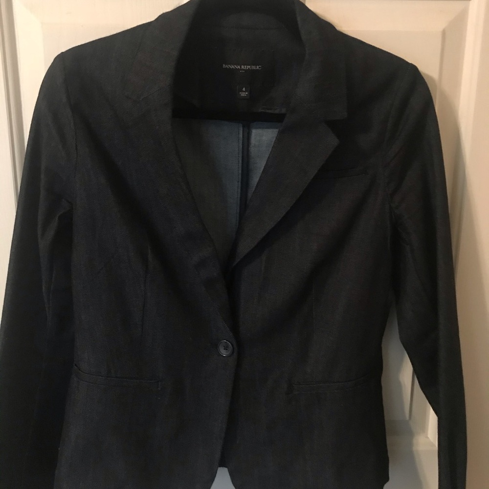 Banana Republic Dark Wash Blazer